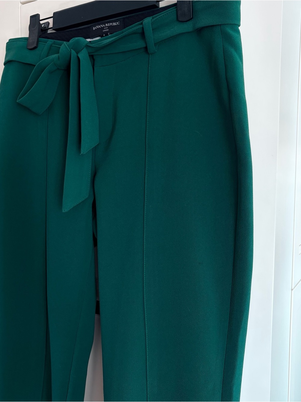 Banana Republic Teal Tie-Waist Trousers